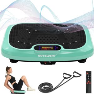 HOTSWEAT Vibration Plate Exercise Machine for Lymphatic Drainage,Power Plate Vibrating Platform ,Shaker for Weight Loss,Waver Board with 120 Levels for Home Gym