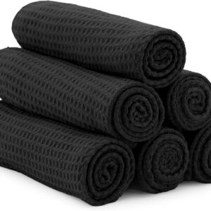 S&T INC. Microfiber Sweat Towel for Gym, Yoga Towel for Home Gym, Workout Towels for Gym Bag, 16 Inch x 27 Inch, 6 Pack