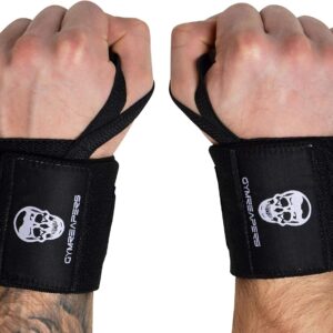 Gymreapers Weightlifting Wrist Wraps (IPF Approved) 18" Professional Quality Wrist Support with Heavy Duty Thumb Loop - Best Wrap for Powerlifting Competition, Strength Training, Bodybuilding